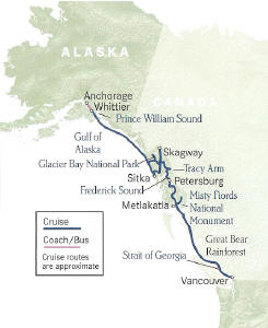Cruise Alaska Coastal Odyssey Cruise 3a or 4a