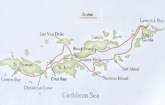 Virgin Islands - Yachtsman's Caribbean - Round Trip St. Thomas