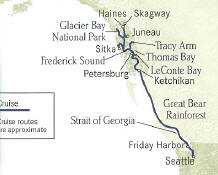 Cruise Alaska Gold Rush Inside Passage Cruise Seattle to Juneau or reverse.
