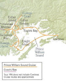 Cruise Alaska Glacier Wonderland Cruise round trip Whittier/Anchorage, Alaska