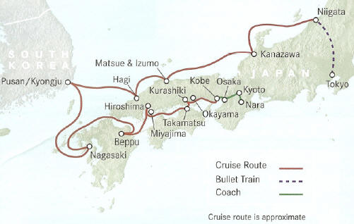 Japan Unveiled, Cruise 60b Land-Tour Before Cruise 60b or Cruise 61b Land Tour After Niigata to Kobe Cruise